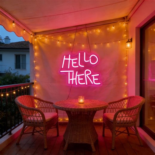 Hello There Neon Sign, Custom Neon Sign Wall Decor, Neon Sign Bedroom, Gift for Her, Neon Sign Wedding, Brithday Neon Sign - Etsy
