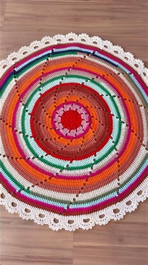 Tapete espiral em crochê #crochet