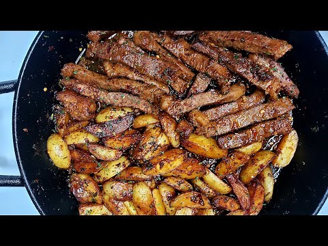 Garlic Butter Steak and Potatoes Skillet