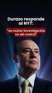 🚨Alfonso Durazo demands retraction from The New York Times over alleged investigations against him