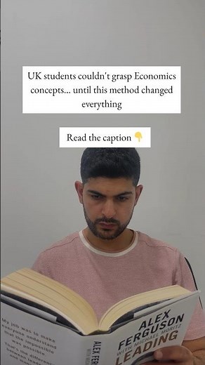The method that helped struggling UK students finally understand Economics 📚