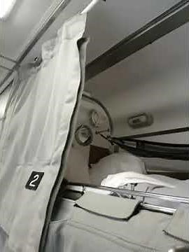 VIA Rail - Canadian - Berth Bed night setup