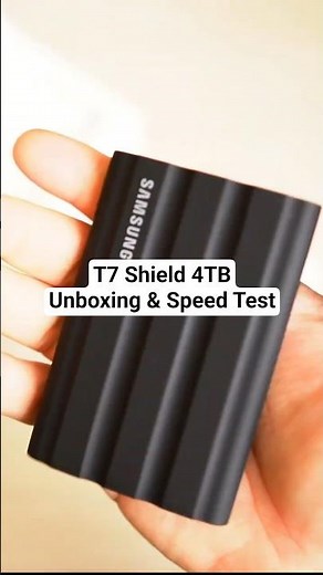 Samsung T7 Shield 4TB ⚡ Unboxing & Speed Test
