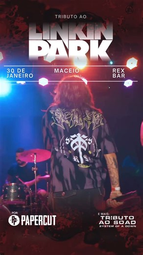 REX BAR on Instagram: "No dia 30 de Janeiro, os fãs de rock alternativo e nu-metal terão a oportunidade de vivenciar uma noite inesquecível. ‼️Link para ingressos fixado nos destaques 🎟️🎟️ A banda Papercut (PE) desembarca no palco do Rex Jazz Bar fazendo uma homenagem especial a duas das maiores bandas desse gênero: Linkin Park e System of a Down. Além disso, o repertório incluirá também músicas da nova fase do Linkin Park, proporcionando uma experiência que reúne clássicos e novidades. A apre