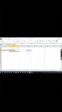 how to use weekday formula in ms excel ll computer short video #computer #shortsviral #knowledge