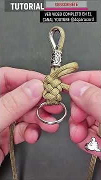 Llavero vikingo muy fácil de hacer con paracod nudo sinnet #paracord #diy #pulsera