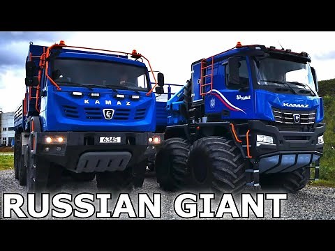 Kamaz Arctic 8x8 - New Russian All-Terrain FatTruck with Super Wide Wheels