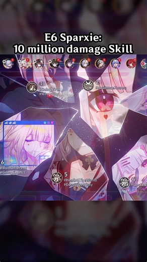 E6 Sparxie: 10 million damage Skill