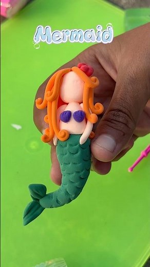 DIY Cute Mermaid | Easy Clay Art Tutorial ❤️