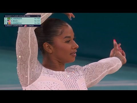Jordan Chiles Women's Floor Gymnastic Final Highlights, Jordan Chiles Bronze Medal Olympics 2024