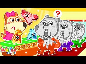 Can You Find My Color? 🎨🕵️ Color Mixing (Puzzle Ver.) | Kids Songs & Nursery Rhymes | Wolfoo Channel