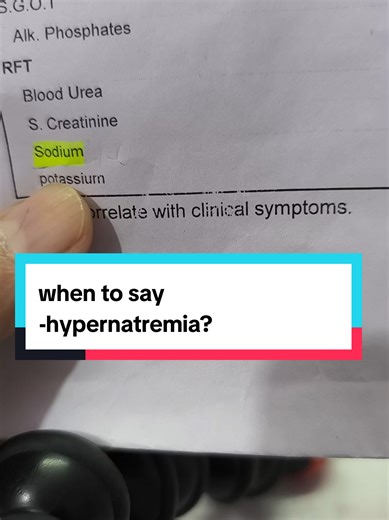Understanding Hypernatremia: When to Diagnose