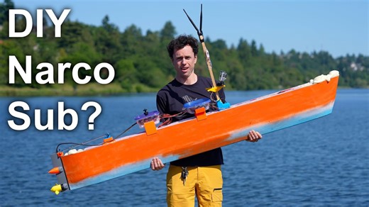 What happens when an R/C boat carries 40 pounds of batteries