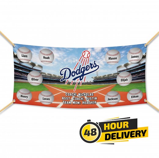 BASEBALL TEAM BANNER - Softball Team Banner - T-ball Team Banner - Little League Team Banner - Waterproof Hemmed With Metal Grommets - Etsy