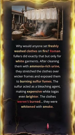 Why Romans Smoked Their Clean Clothes?