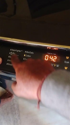 top load washing machine, program