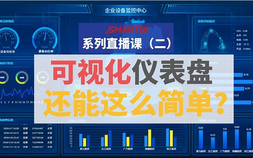 【可视化教程】1个视频，Smartbi教你用最简单的方法做最炫酷的可视化图表！