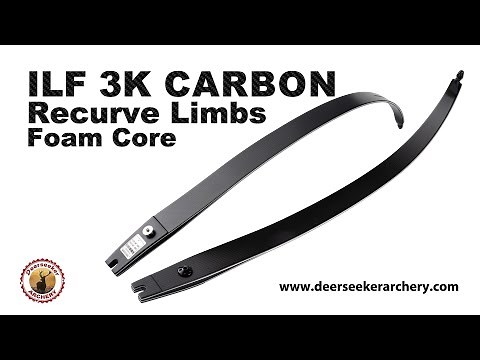 ILF 3K Carbon Recurve Limbs Foam Core by Deerseeker Archery