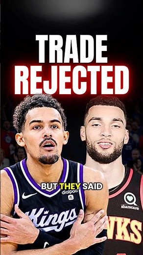 TRAE YOUNG almost got traded to the Sacramento Kings for Zach Lavine 😳 #shorts #nba #nbatrade #fyp