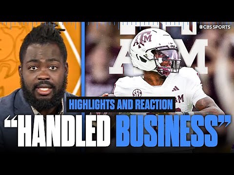 No. 3 Texas A&M Handles No. 22 Missouri to remain undefeated | Highlights & Reaction