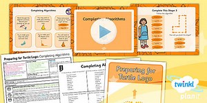 Computing: Preparing for Turtle Logo: Completing Algorithms Year 2 Lesson Pack 4