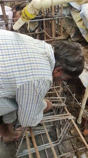 steel binding for columns foundation