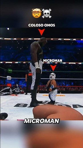 Omos DESTROYED the Only Mini Wrestler Who DIDN'T Run Away 😱 #shorts