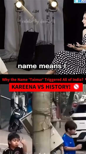 Celebritydemand on Instagram: "5 LAKH KILLED? 😱 The Dark Truth Behind #kareenakapoorkhan Son’s Name! 🤐🚫'Taimur' Triggered India? 💔"Is it just a name, or a reminder of a dark past? 😱 In this viral breakdown, we revisit the massive controversy surrounding Kareena Kapoor Khan and Saif Ali Khan’s decision to name their firstborn Taimur. Kareena has often defended the name, stating it means 'Iron' and calling her son a 'Warrior' with a positive personality. 🛡️ However, the internet exploded in