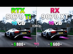 RTX 5070 Ti vs RX 9070 XT - Comparison in 1080p