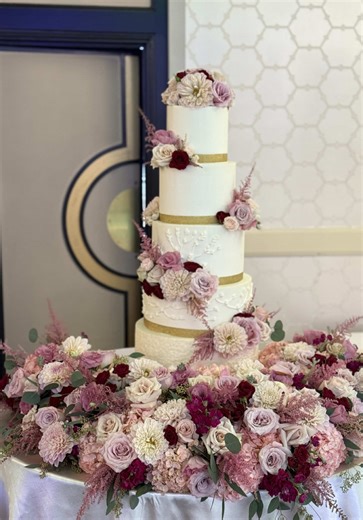Come Deliver & Set Up a Beautiful 5 tier Wedding Cake with Me 🤍 #WeddingCake #FYP #ParaTi #xyzbca #Pastel