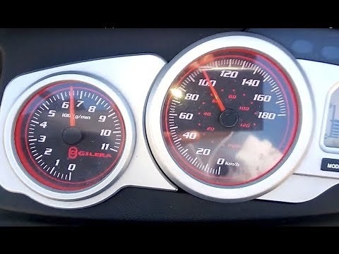 Gilera Nexus 300ie acceleration 0-100 km/h - Akrapovic + Malossi Multivar