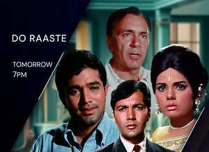 A timeless journey of relationships tested by circumstance, anchored by Rajesh Khanna’s magnetic screen presence and emotional depth that made him the nation’s first superstar. Watch #DoRaaste, tomorrow, 1st January at 7:00 PM, only on #ZeeClassic. (Hindi Cinema, Retro Bollywood, Old Is Gold, Hindi Movies Fans, Classic Hindi Films, Golden Age Of Hindi Cinema, Movie, Woh Zamana Kare Deewana) | Zee Classic