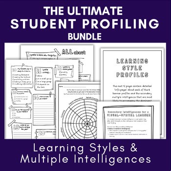 All About Me Student Profiles & Surveys, Multiple Intelligences, Learning Styles