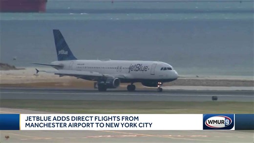 JetBlue adds direct flights from Manchester to New York City