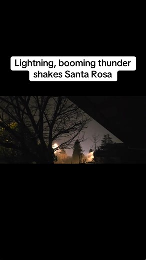Well before alarm clocks were likely to go off for most Sonoma County residents Tuesday, they were awakened by loud thunder that shook homes and echoed across the landscape. The conditions developed around 5 a.m. as part of a second storm hitting the North Bay this week. Find the story in the comments. (Video: reader submitted) | Press Democrat