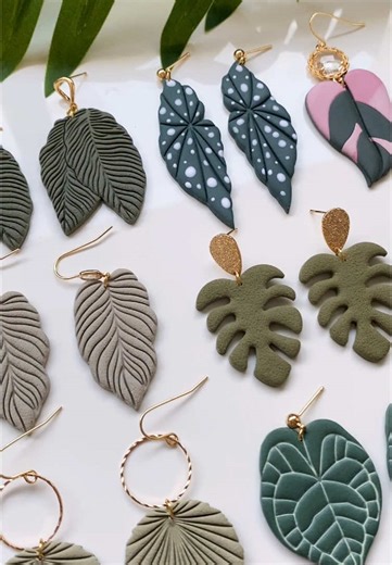 Tropical Leaf Polymer Clay Cutter Tutorial
