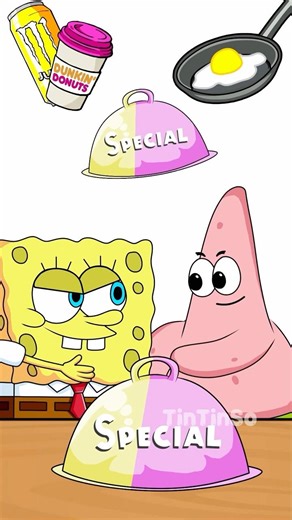 Pink vs Yellow Food SpongeBob vs Patrick MUKBANG (ROBLOX SpongeBob SquarePants) #mukbang