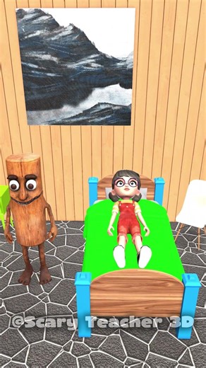 Tung Tung Tung Sahur and Tani Scary 3D cartoon Funny video moments #scaryteacher3d #funny #animation