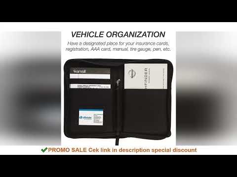 Nylon Car Registration Insurance Holder Driver's License Case for Credit Card Auto Document Holder V