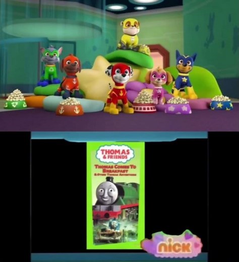 Paw Patrol Reaction To Thomas Comes To Breakfast And Other Thomas Adventures!!