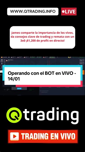 Operando con el BOT en VIVO - 14/01 #trading #robot #bot #señales #gratis