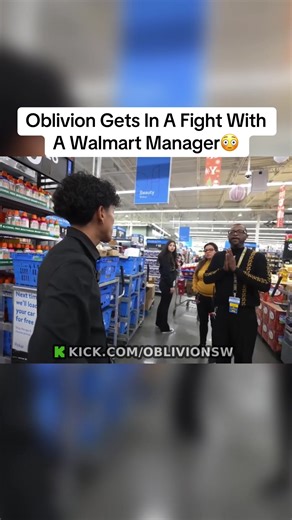 Oblivion Gets In A Fight With A Walmart Manager😳 #Oblivion #Fyp #Viral