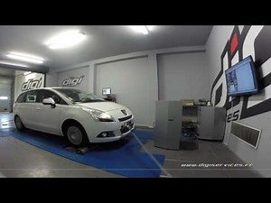 Peugeot 5008 1.6 hdi 112cv Reprogrammation Moteur @ 130cv Digiservices Paris 77 Dyno