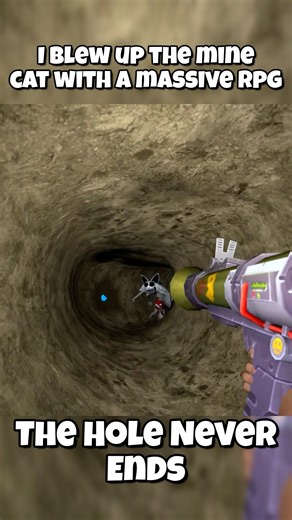 I BLEW UP the Mine Cat with a MASSIVE RPG 💥 #theholeneverends
