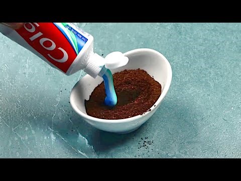 Add toothpaste to coffee, and you'll thank me forever!