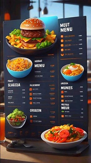 Design Realistic Food Menu in 3 hour #cateringmenu #restaurantdesign #cafemenu