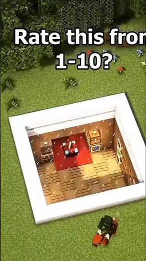 I build a most modern luxurious underground house in Minecraft 🏡🏠🏠#minecraft #minecraftshorts #viral