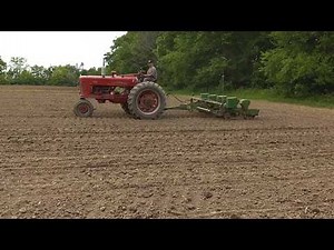 Farmall 400 and John Deere 1240 planter