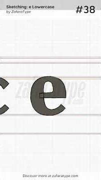 From Sketching to Digitizing: Designing the 'e' for Feldora Font #Shorts #Font #FontLab #Typography