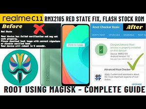 Realme C11 RMX2185 Red State Fix | Flash Stock ROM | Root Using Magisk